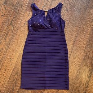 Purple Dress Size 10 Sequins